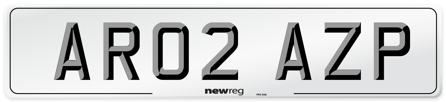 AR02 AZP Number Plate from New Reg